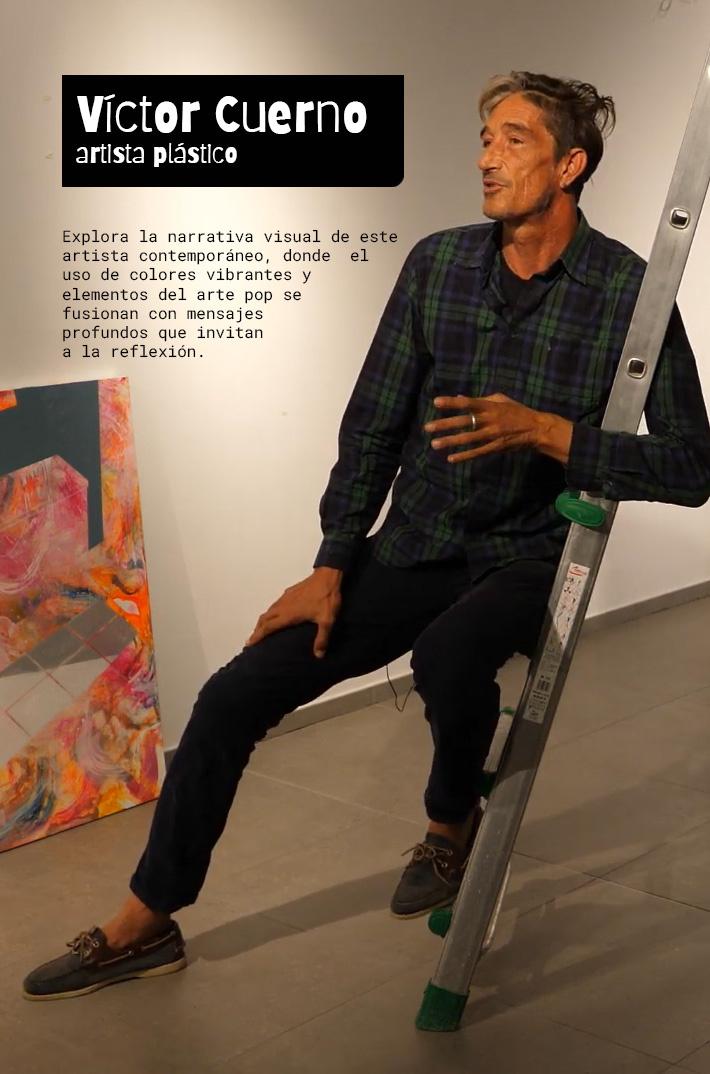 Explora la narrativa visual de este artista contemporáneo, donde el uso de colores vibrantes y elementos del arte pop se fusionan con mensajes profundos que invitan a la reflexión.